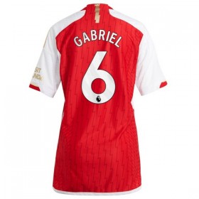 Fotbalové dresy Arsenal 2023-24 Gabriel 6 Dámské Domácí Dres Krátký Rukáv